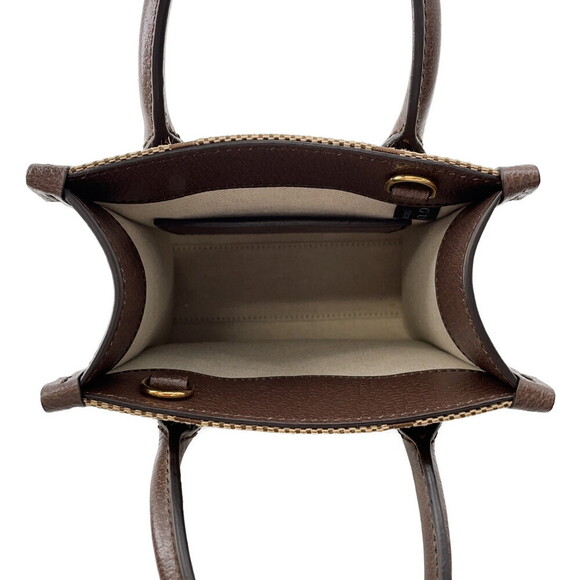 Gucci Jumbo GG Canvas Leather Handbag Bag - Picture 6 of 11